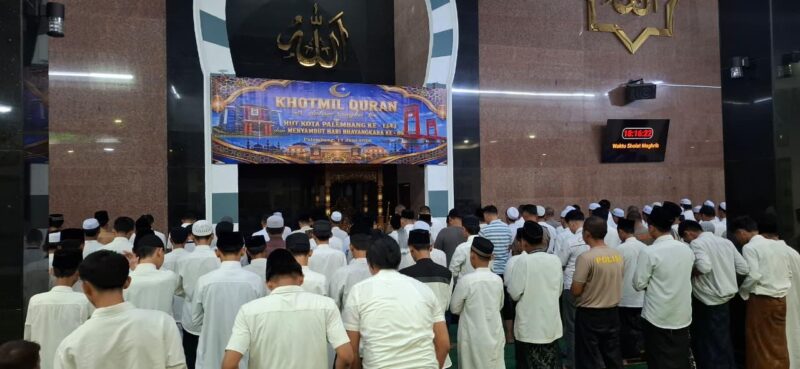 Foto :giat kotmil al quran di.masjid polda sumsel