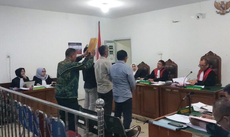 Saat para saksi dihadirkan di PN Tipikor Palembang, kamis (18/6/2026)
