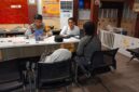Rohiman saat Melaporkan perbuatan tak senonoh itu k SPKT polrestabes Palembang.
