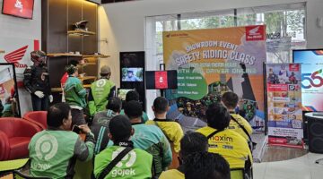 Astra Motor Sumsel Gandeng Driver Ojol Tebarkan Semangat #Cari_Aman