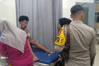  korban saat mendapatkan perawatan di rumah sakit Bari