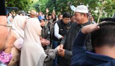 fhoto : walikota pagar alam H ludi oliansyah bersama rombongam jamaah haji pagar alam riba di kota pagar alam