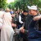 fhoto : walikota pagar alam H ludi oliansyah bersama rombongam jamaah haji pagar alam riba di kota pagar alam