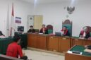Saat majelis hakim menjatuhkan hukum terhadap Terdakwa Arlangga di sidang PN Palembang, Selasa (23/6/2026)