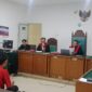 Saat majelis hakim menjatuhkan hukum terhadap Terdakwa Arlangga di sidang PN Palembang, Selasa (23/6/2026)