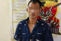 Pelaku A.P saat diamankan. Foto: Polisi.