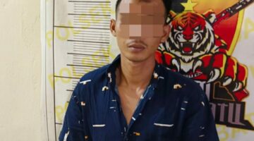 Pelaku A.P saat diamankan. Foto: Polisi.