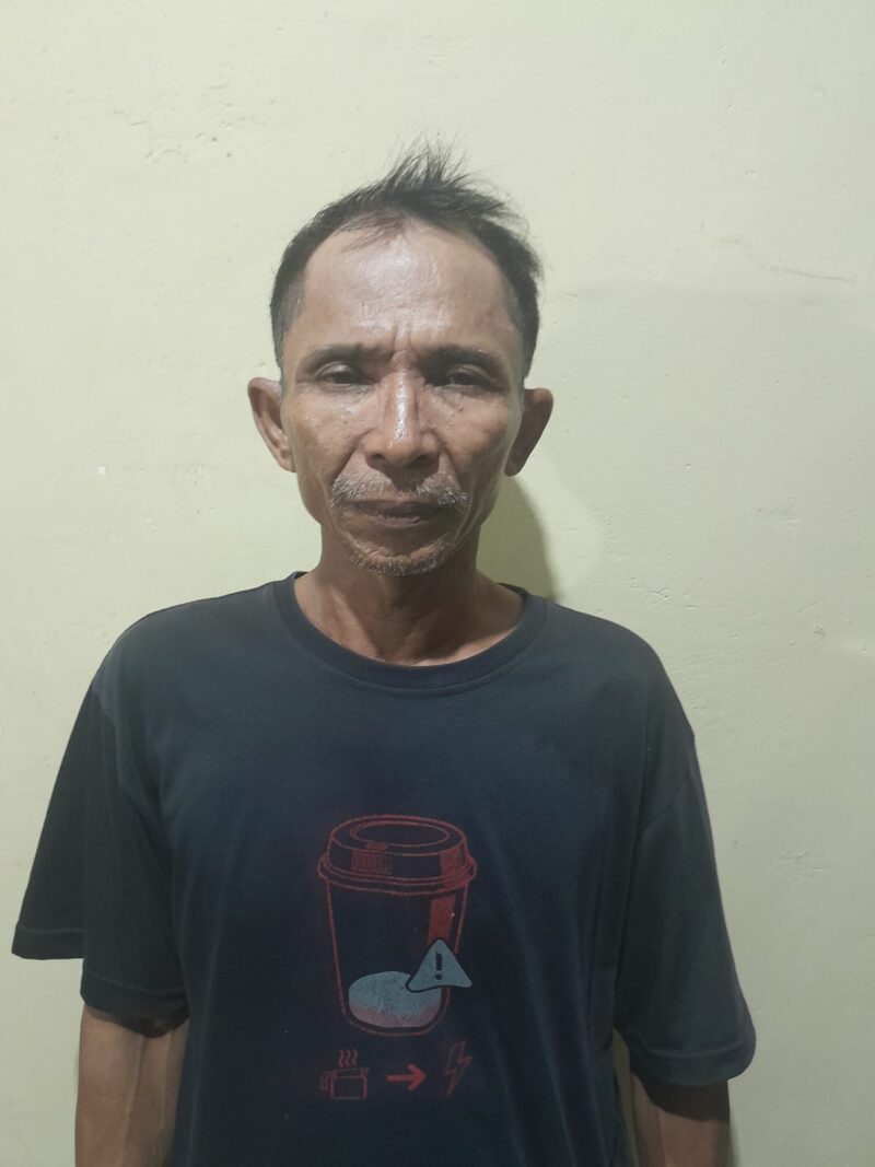 Pelaku saat diamankan. Foto: polisi.