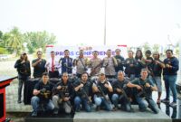 Konferensi pers terkait pengungkapan senjata api ilegal di OKI. Foto: dokumen polisi.