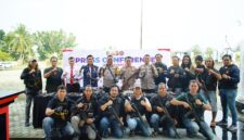 Konferensi pers terkait pengungkapan senjata api ilegal di OKI. Foto: dokumen polisi.