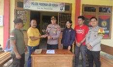 Warga Air Mayan Serahkan Senpi Rakitan ke Polisi, Dukung Ops Senpi Musi 2026