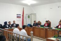 Saat JPU bacakan dakwaan keduanya Terdakwa disidang Tipikor Palembang, Kamis (25/6/2026)