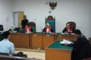 Saat JPU kejari Muba membacakan tuntutan disidang Tipikor Palembang, Kamis (25/6/2026)