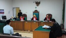 Saat JPU kejari Muba membacakan tuntutan disidang Tipikor Palembang, Kamis (25/6/2026)
