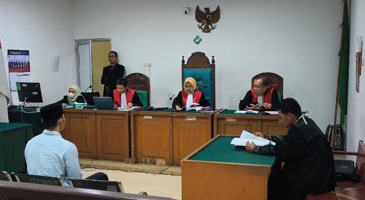 Saat JPU kejari Muba membacakan tuntutan disidang Tipikor Palembang, Kamis (25/6/2026)