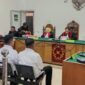 Saat keempat terdakwa dihadirkan disidang Tipikor Palembang, kamis (25/6/2026) untuk mendengarkan pembacaan putusan.