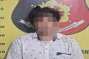 Tersangka beserta barang bukti saat diamankan. Foto: dokumen polisi.