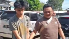 Foto:  pelaku digiring polisi