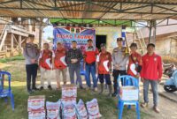 Peringati Hari Bhayangkara ke-80, Kapolres Empat Lawang Salurkan Bantuan untuk Korban Kebakaran di Muara Pinang