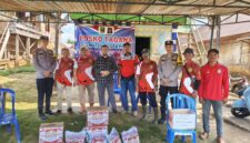 Peringati Hari Bhayangkara ke-80, Kapolres Empat Lawang Salurkan Bantuan untuk Korban Kebakaran di Muara Pinang