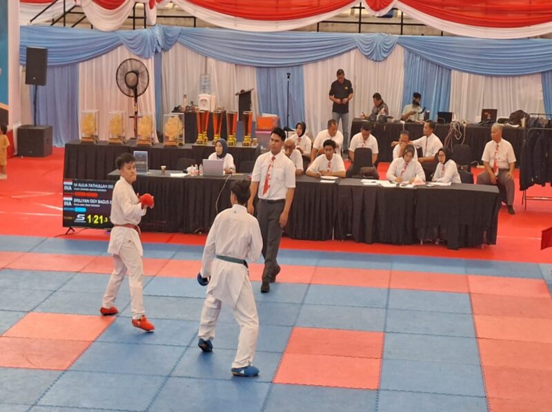 Tim Karate Polda Sumsel Tembus Peringkat Ke-8 Tingkat Nasional Piala Kapolri