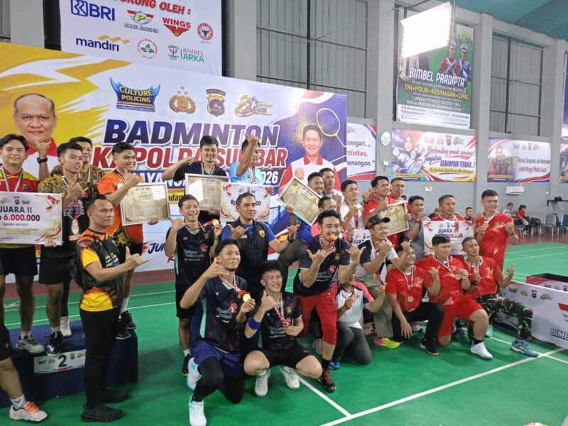Foto tim badminton polda sumsel