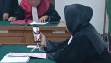 Saat Terdakwa dihadirkan secara virtual untuk mendengarkan tuntutan dari JPU, Senin (29/6/2026)