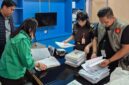 Saat tim pidsus Kejari Palembang Geledah Kantor Dishub
