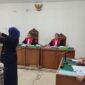Saat dihadirkan di sidang yang digelar di PN Palembang, Senin (29/6/2026)