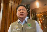 Gubernur Sumatera Selatan, Herman Deru saat diwawancarai langsung di Kantor Gubernur, Senin (29/6/2026). Foto: Tia