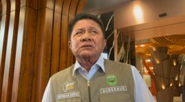 Gubernur Sumatera Selatan, Herman Deru saat diwawancarai langsung di Kantor Gubernur, Senin (29/6/2026). Foto: Tia