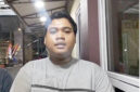 Foto : korban usai membuat laporan polisi