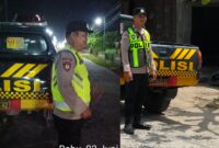 Personel Polsek Buay Madang Timur saat melaksanakan Kegiatan Rutin Yang Ditingkatkan (KRYD). 