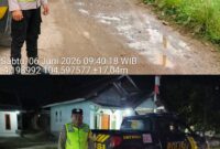 Personel Polsek Buay Madang Timur melakukan patroli KRYD untuk mengantisipasi tindak kejahatan 3C.