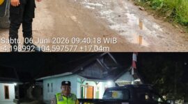 Personel Polsek Buay Madang Timur melakukan patroli KRYD untuk mengantisipasi tindak kejahatan 3C.