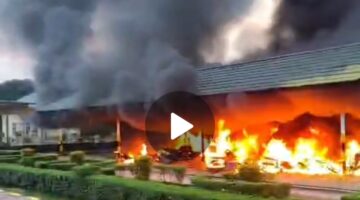 Video Beredar, Massa Bakar Fasilitas PT BCP di OKI Usai Dugaan Penembakan Warga