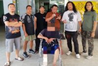 Foto : pelaku isai menjalani perawatan