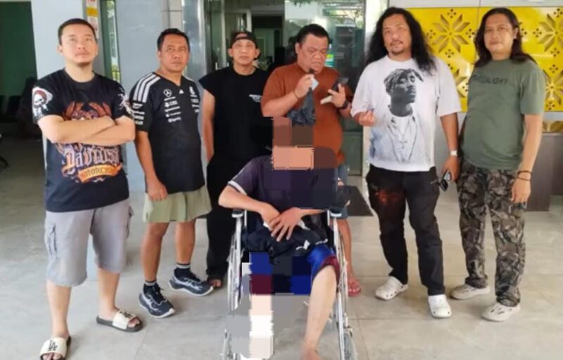 Foto : pelaku isai menjalani perawatan