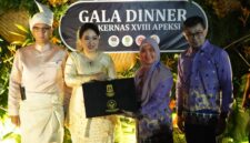 fhoto : wakil walikota pagar alam hj bertha hadiri rakernas XVIII apeksi kota medan