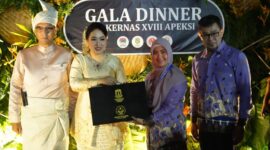 fhoto : wakil walikota pagar alam hj bertha hadiri rakernas XVIII apeksi kota medan