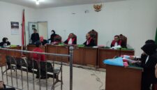 Saat terdakwa dihadirkan disidang PN Palembang, Rabu (1/7/2026)
