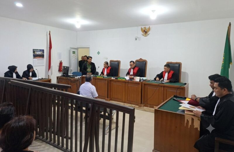 Ketika JPU bacakan surat dakwaan perkara dugaan tindak pidana korupsi pembangunan Gedung Guest House Universitas Islam Negeri (UIN) Raden Fatah Palembang, Kamis (2/7/2026)
