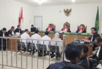 Suasana sidang di PN Tipikor Palembang Kamis (2/7/2026) Kasus dugaan Korupsi Disperkimtan Palembang
