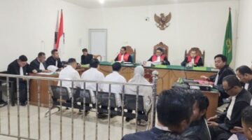 Suasana sidang di PN Tipikor Palembang Kamis (2/7/2026) Kasus dugaan Korupsi Disperkimtan Palembang