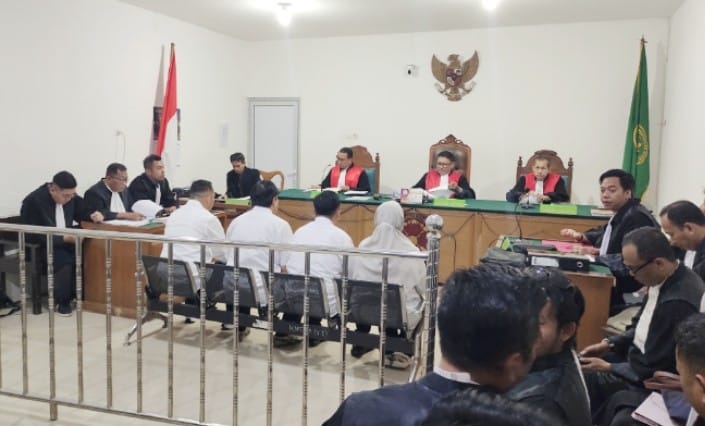 Suasana sidang di PN Tipikor Palembang Kamis (2/7/2026) Kasus dugaan Korupsi Disperkimtan Palembang