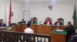 Saat majelis hakim jatuhkan putusan kedua terdakwa dalam sidang yang digelar di PN Tipikor Palembang, Jumad (3/7/2026)