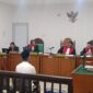 Saat majelis hakim jatuhkan putusan kedua terdakwa dalam sidang yang digelar di PN Tipikor Palembang, Jumad (3/7/2026)