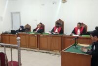 Saat Majelis hakim bacakan amar putusan terhadap terdakwa Eddy Hermanto di sidang Tipikor PN Palembang, Senin (6/7/2026)