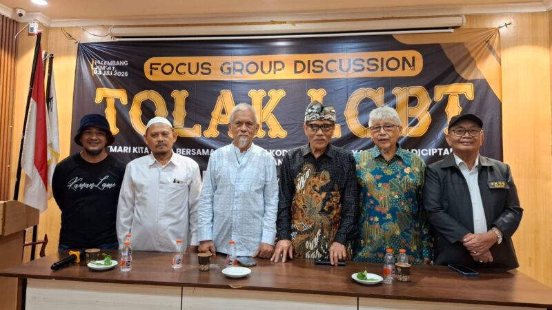 FGD Tolak LGBT di Palembang Usulkan Perwali sebagai Upaya Pencegahan