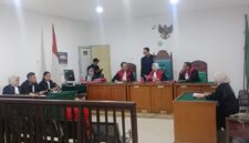 Saat JPU bacakan Tuntutan pidana terhadap terdakwa Zainal disidang PN Palembang, Selasa (7/7/2026)